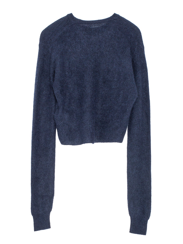 Women’s Baby Suri Alpaca Sheer Knit Navy