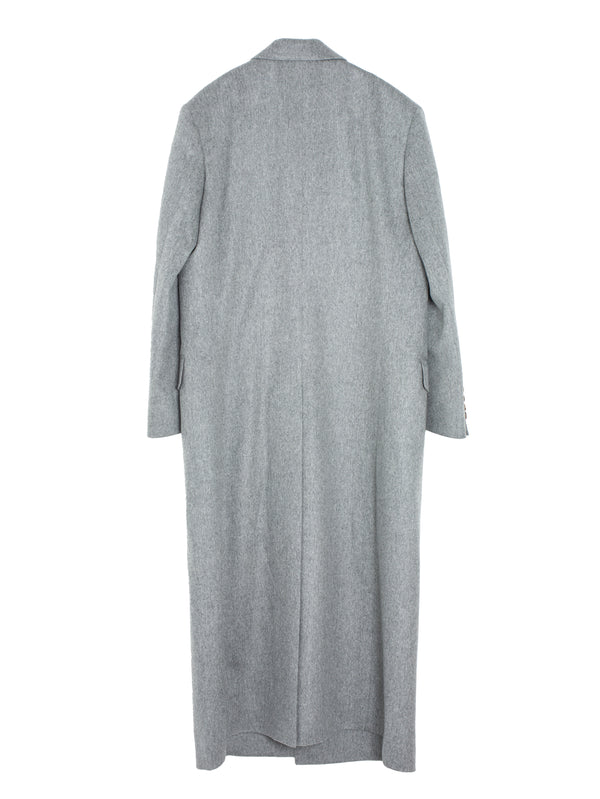 Women's Cashmere Moleskin Coat Top Grey