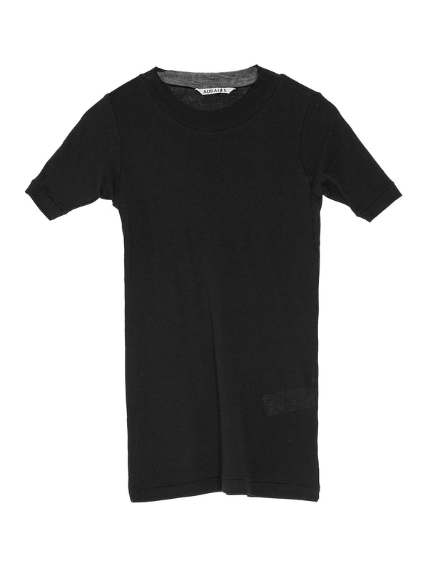 Women's Super High Gauge Sheer Rib Tee Black