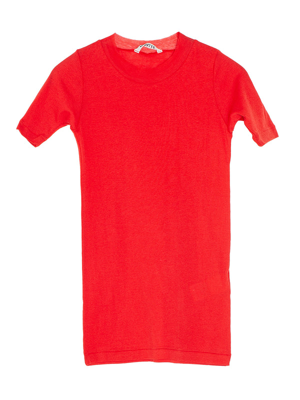 Women's Super High Gauge Sheer Rib Tee Red