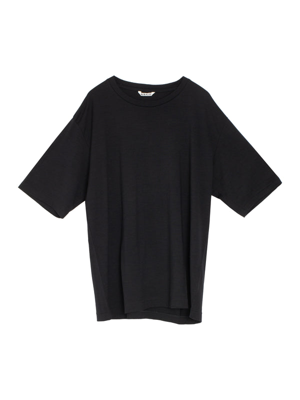 Men's Super Soft Wool Jersey Tee Light Black