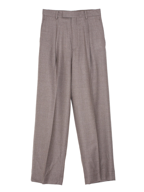 Women's Super Light Wool Slacks Top Brown