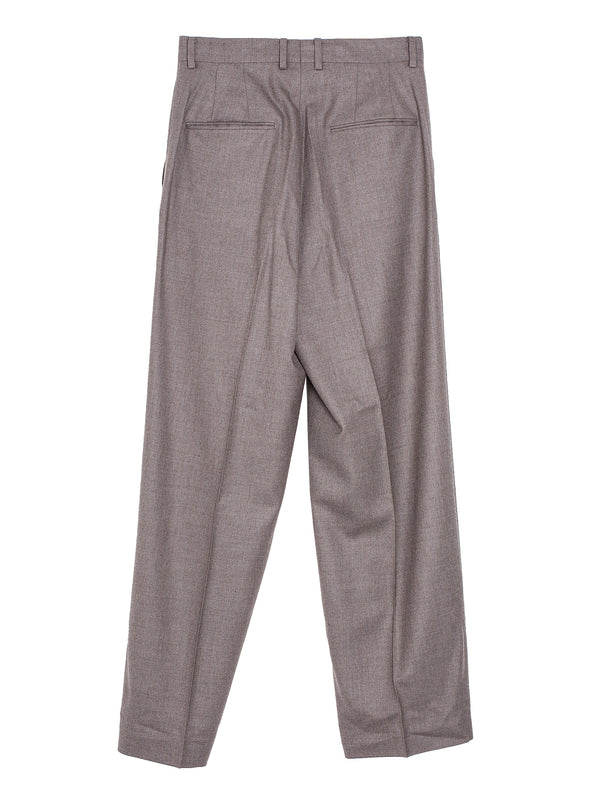 Women's Super Light Wool Slacks Top Brown