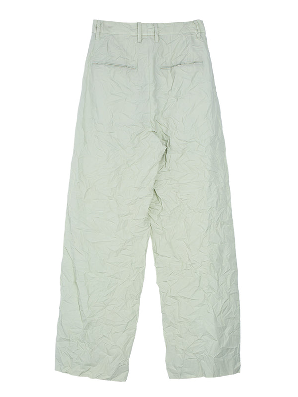 Women’s  Wrinkled Washed Finx Twill Pants Light Green