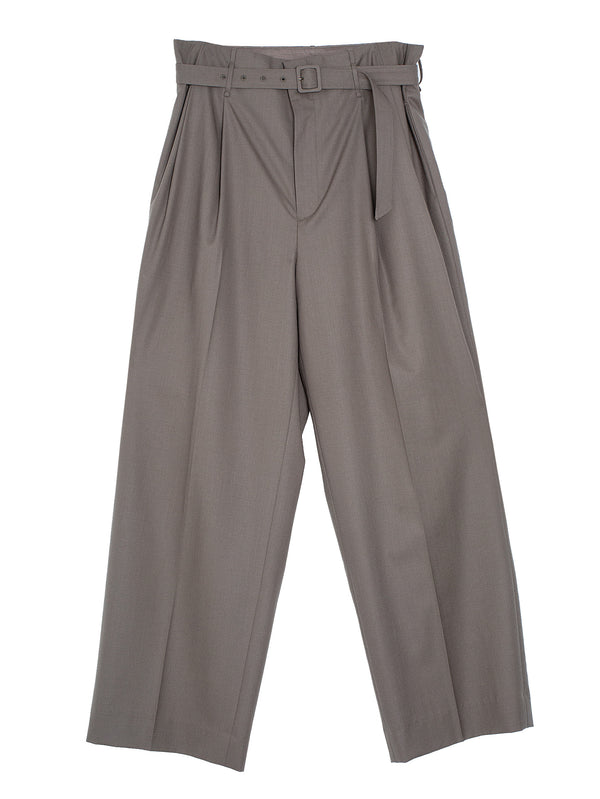 Women’s Super Fine Tropical Wool Slacks Dark Khaki