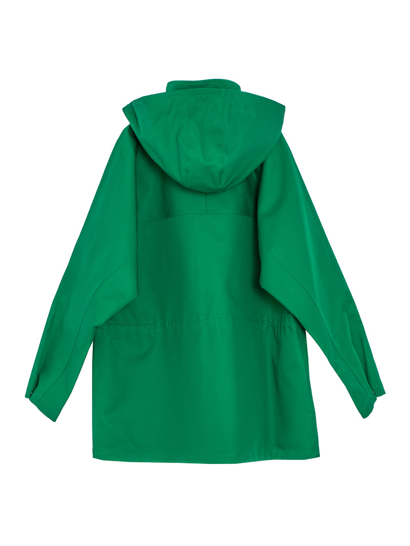 Women's High Density Bonded Cotton Gabardine Blouson Green
