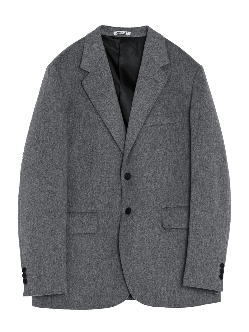 Men's Cashmere Moleskin Jacket Top Grey