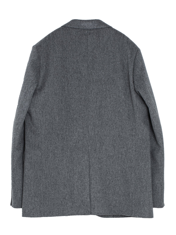 Men's Cashmere Moleskin Jacket Top Grey