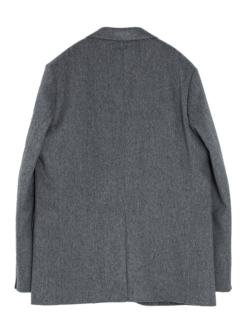 Men's Cashmere Moleskin Jacket Top Grey