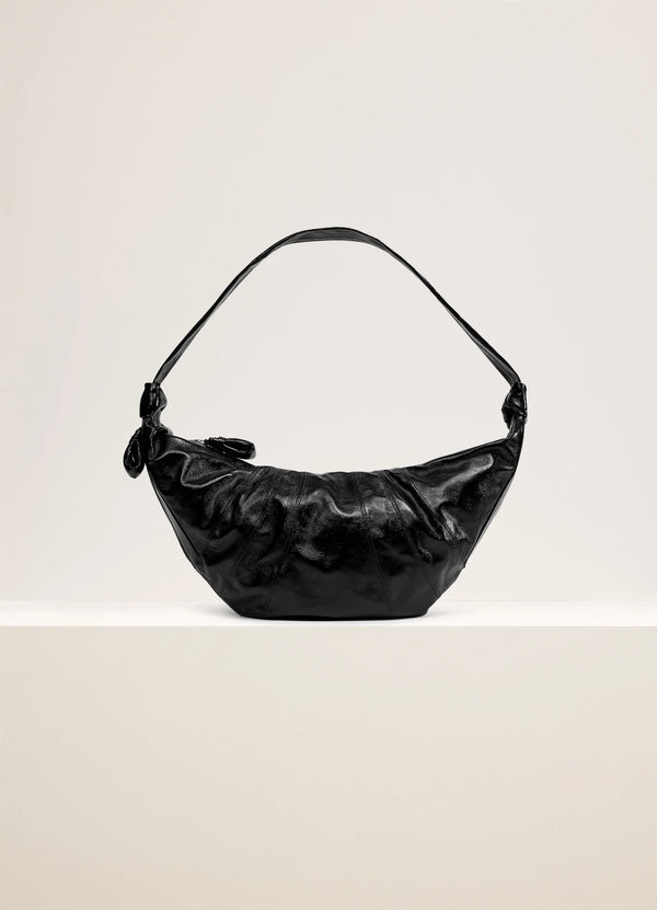 Large Croissant Bag Black