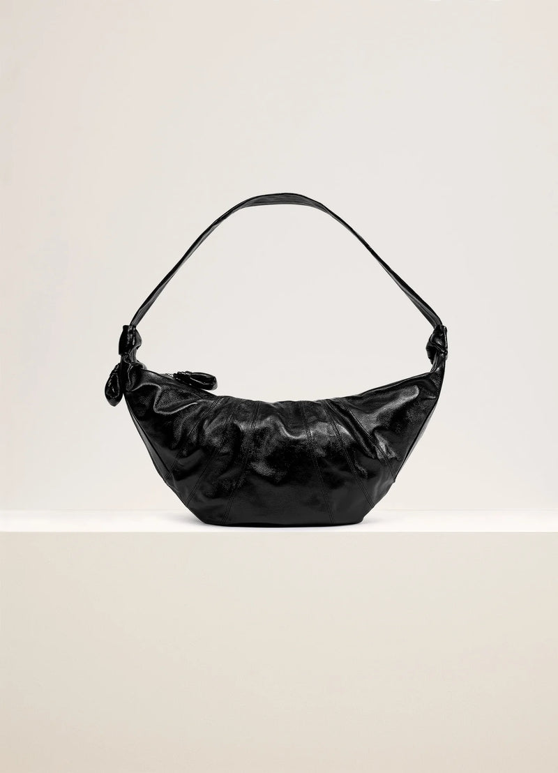 Large Croissant Bag Black