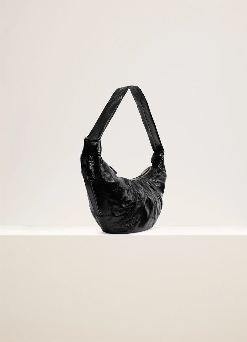 Large Croissant Bag Black