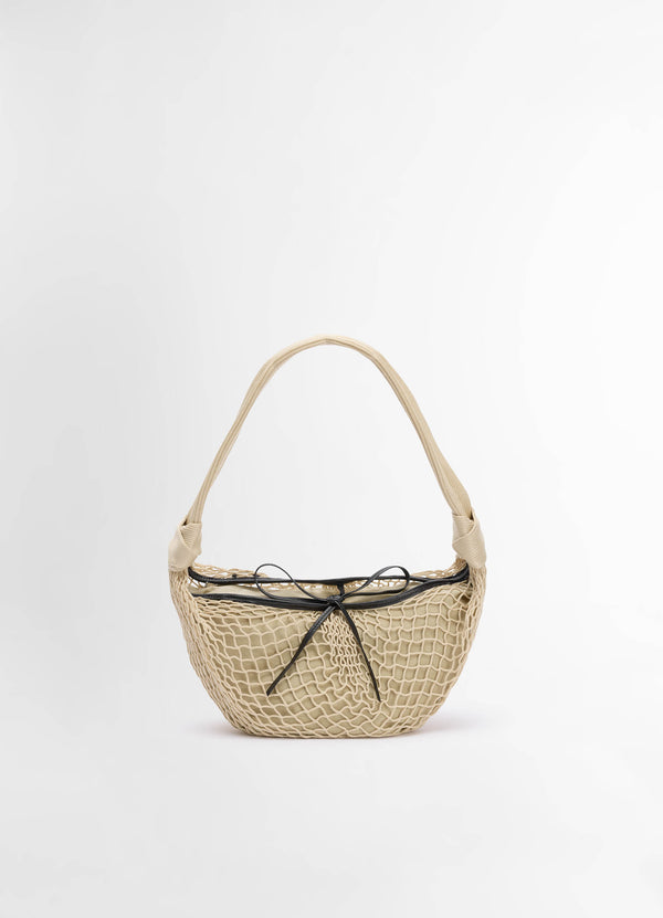 Fortune Croissant Filt Bag Light Beige