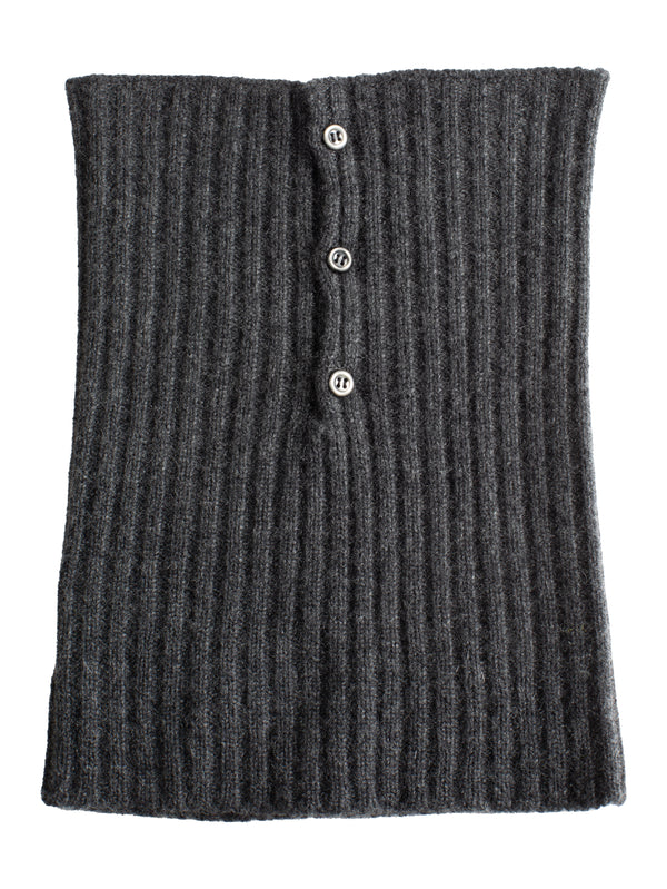 Cashmere Neck Warmer Charcoal