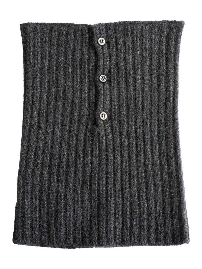 Cashmere Neck Warmer Charcoal