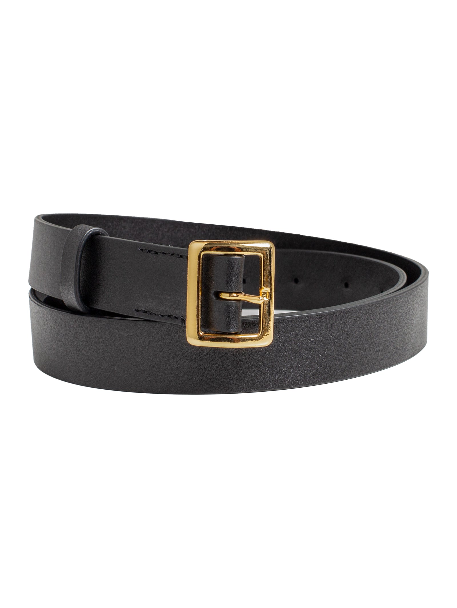 Auralee Men's Square Buckle Belt Black – Opia