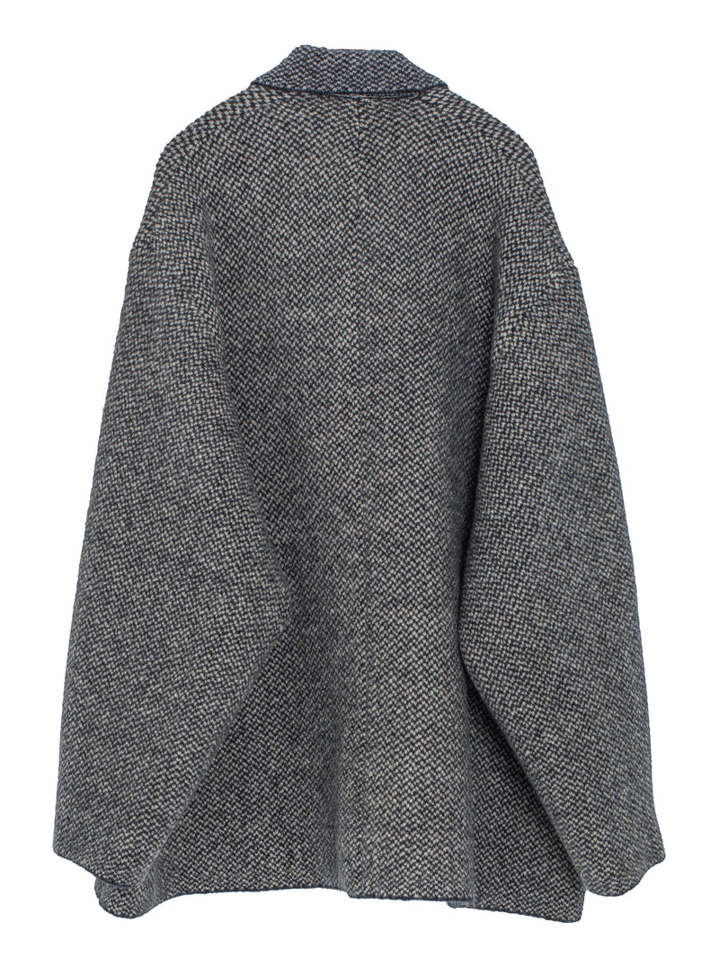 Bob’s Texture Wool Double Breast Jacket Black Natural