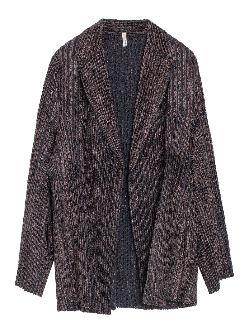 Velvet Ribs Wool Jacket Brown