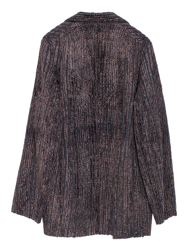 Velvet Ribs Wool Jacket Brown