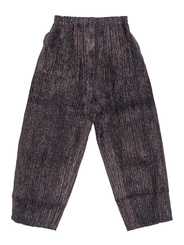 Velvet Ribs Wool Trousers Brown