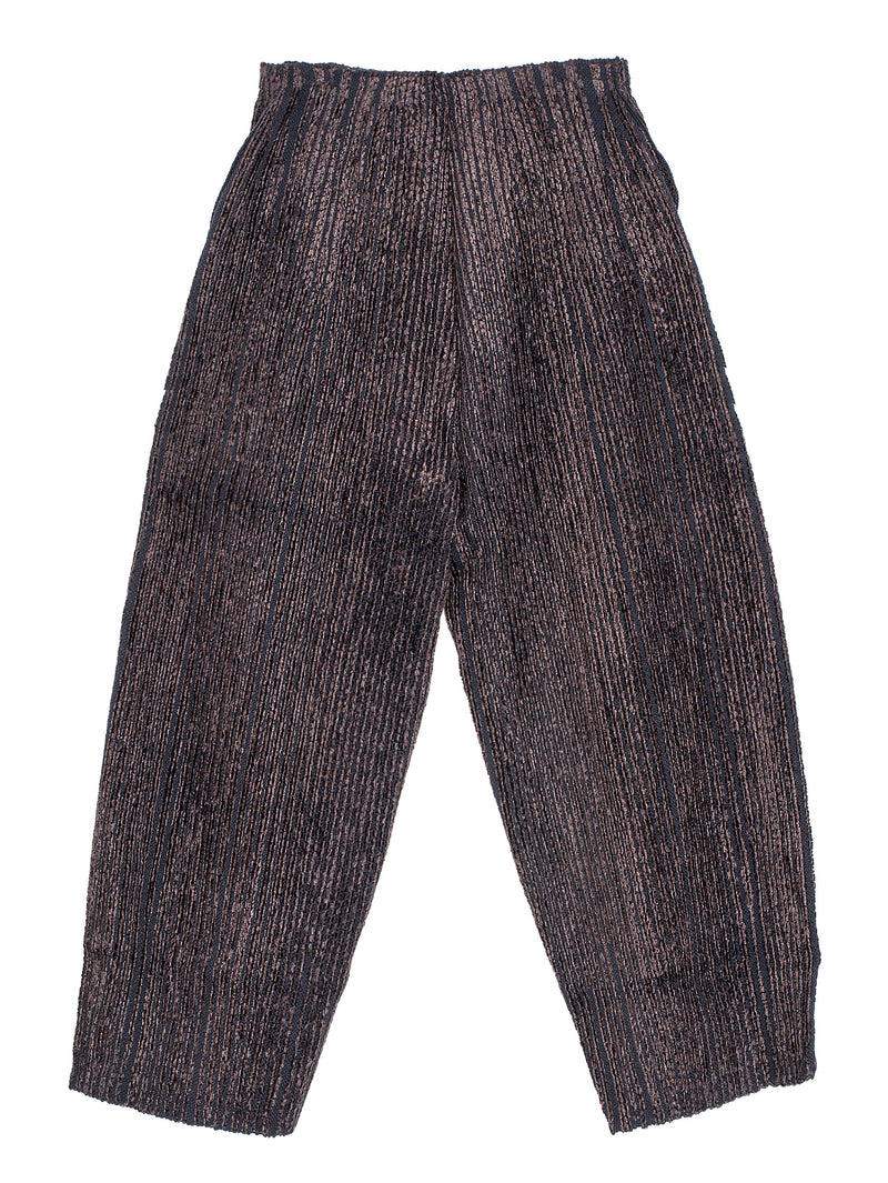 Velvet Ribs Wool Trousers Brown