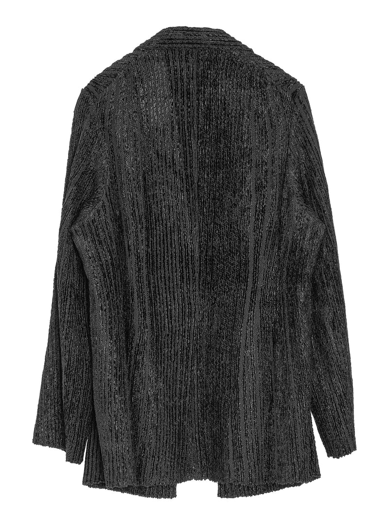 Velvet Ribs Wool Jacket Black