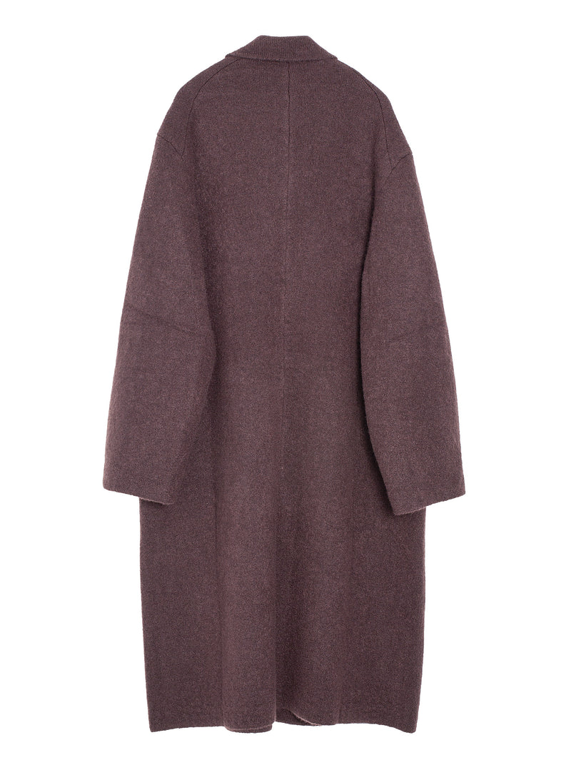 Double Cruel Touch Cashmere Coat Brown