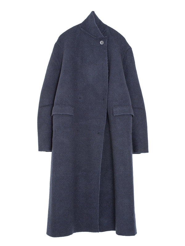 Double Outwear Wool Coat Navy