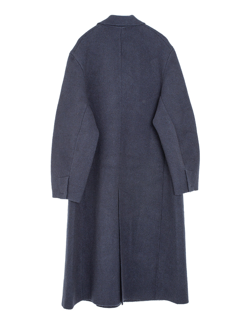 Double Outwear Wool Coat Navy