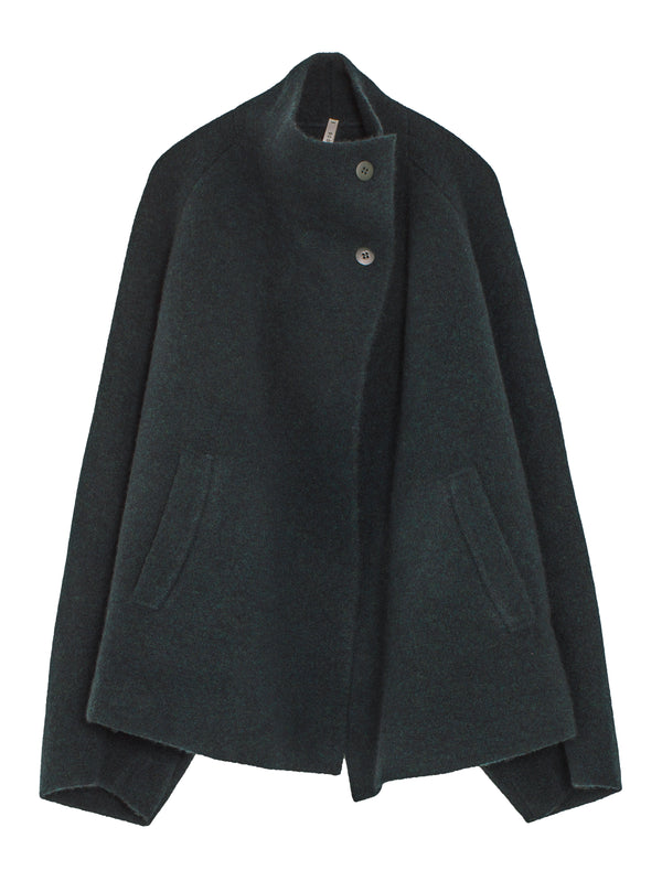 Double Time Wool Double Breast Jacket Dark Green