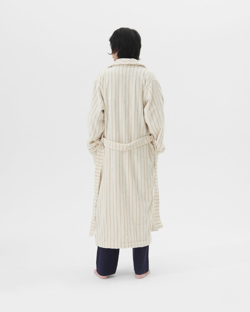 Classic Bathrobe Sienna Stripes