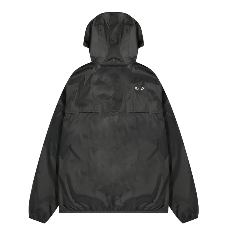 CDG Play x K-Way Unisex Claude Full Zip Jacket Black