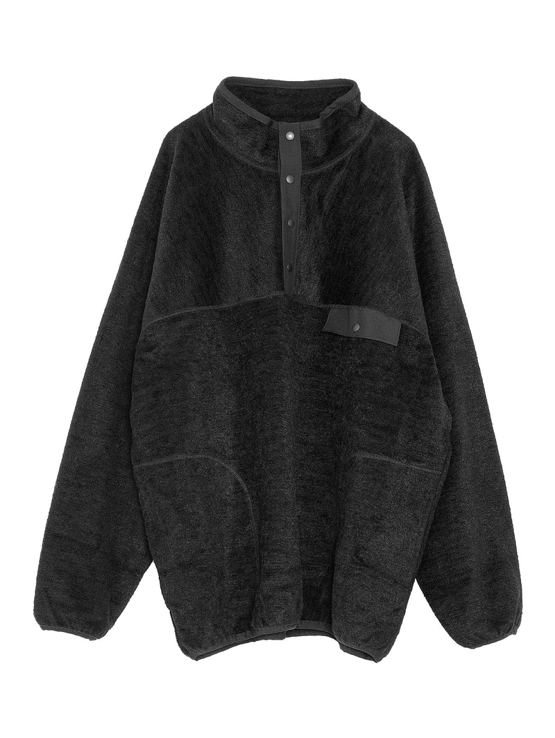 CDG One Pocket Pullover With Button Closure Black