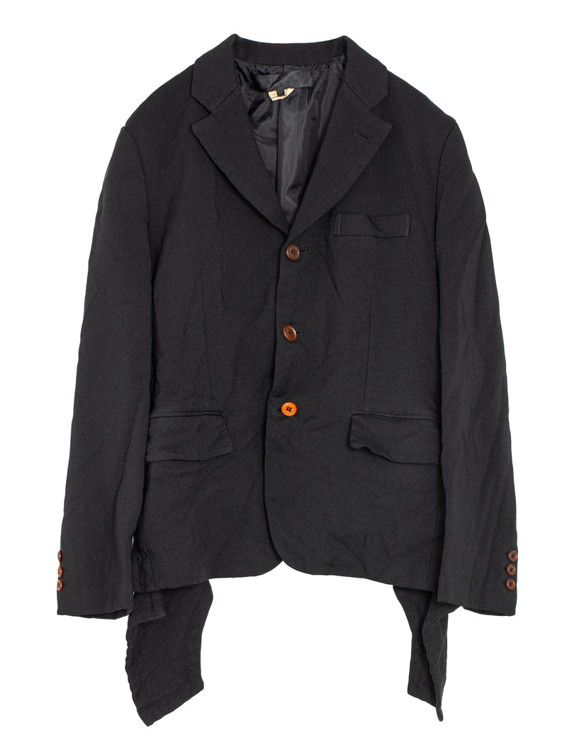 CDG Single Breasted Blazer Black