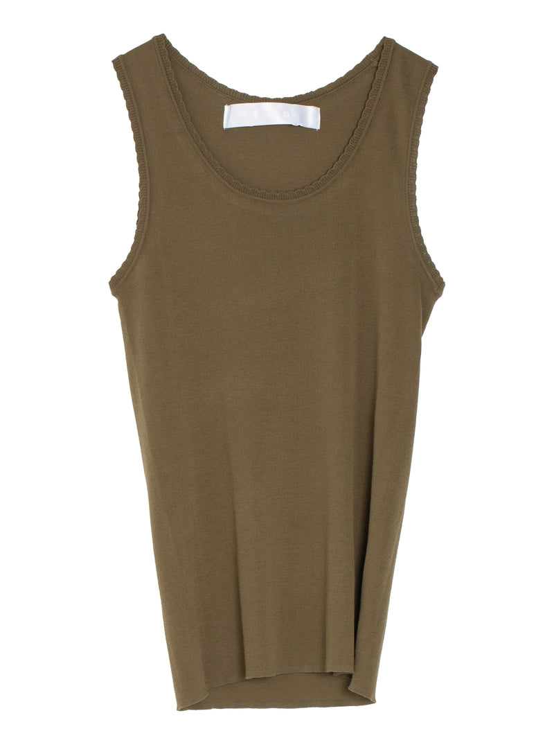 CDG Knitted Tanktop Khaki