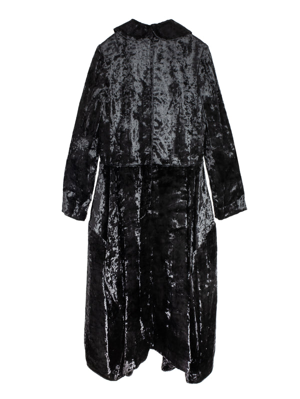 CDG Velvet Collar Dress Black