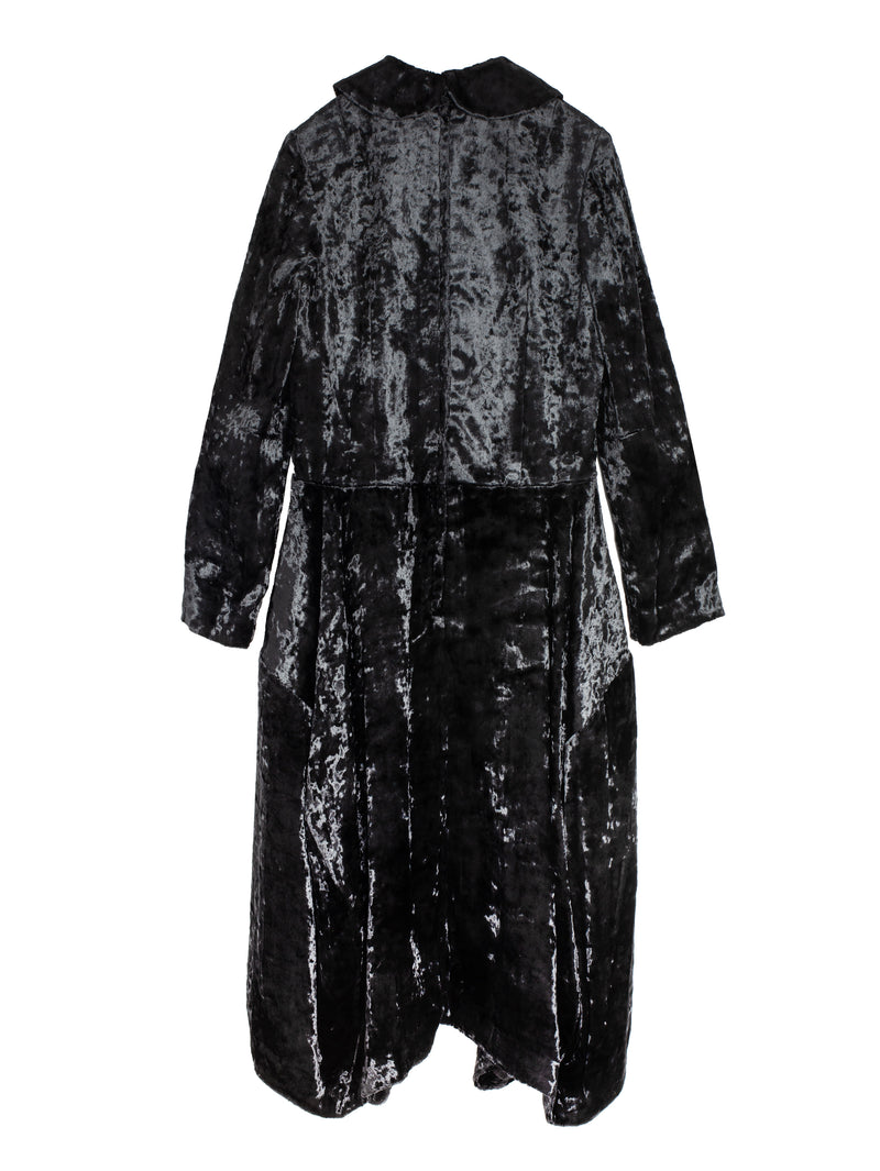 CDG Velvet Collar Dress Black