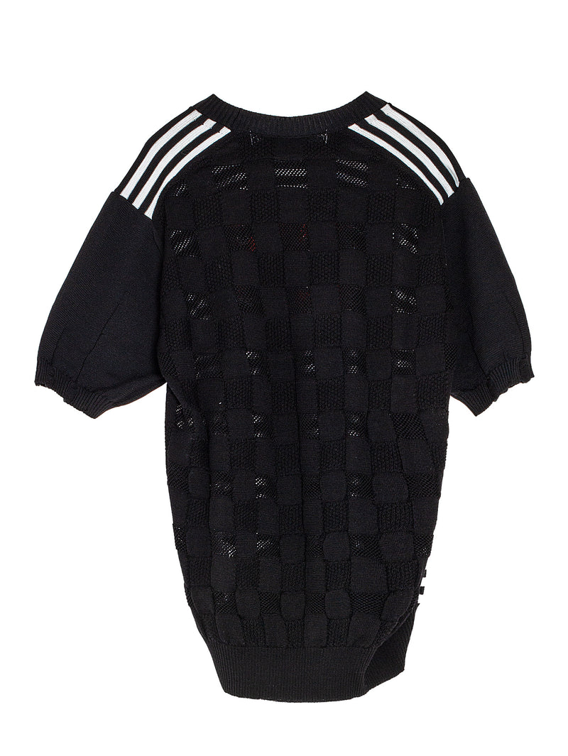 CDG Knitted Striped T-Shirt Black And White