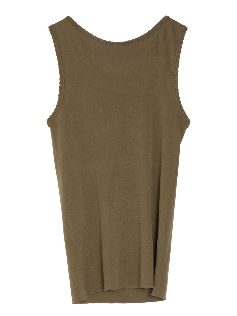 CDG Knitted Tanktop Khaki