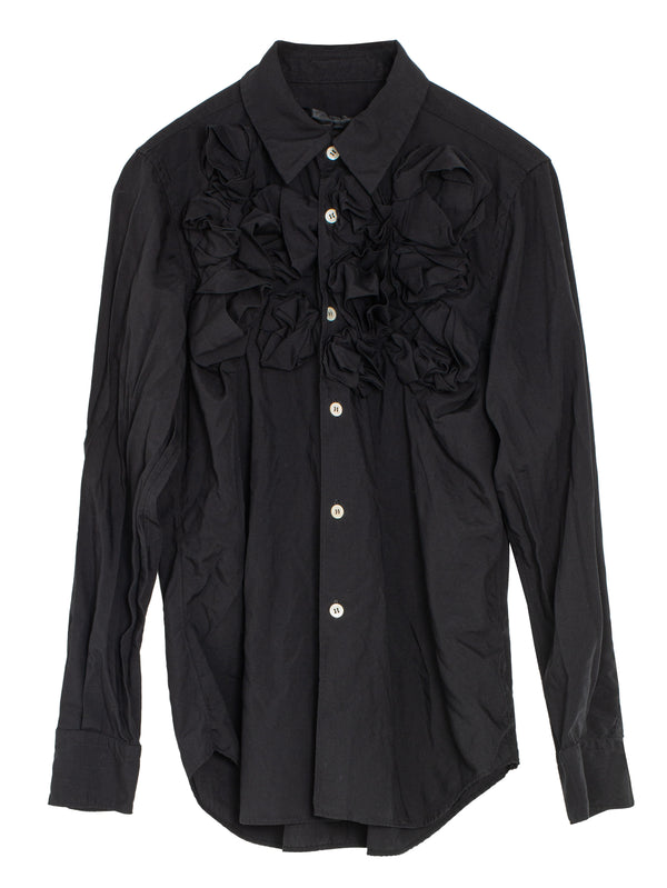 CDG Polyester Broad Thin Garment Treated Black