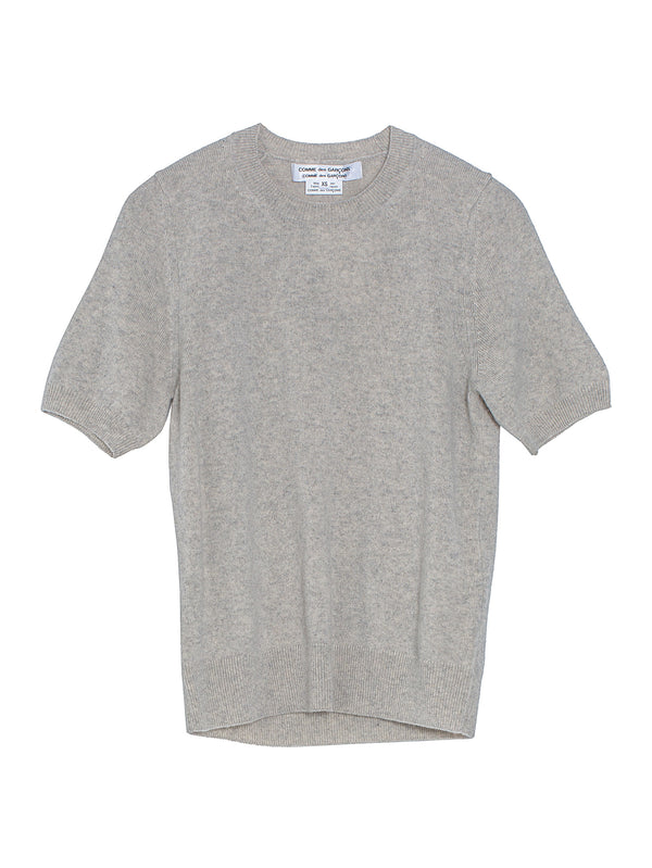 CDG Knitted Cashmere T-Shirt Heather Grey