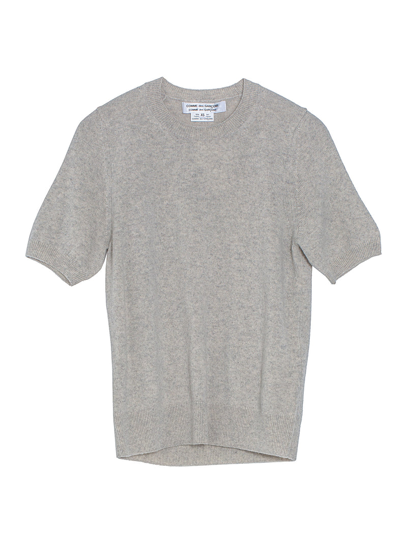 CDG Knitted Cashmere T-Shirt Heather Grey