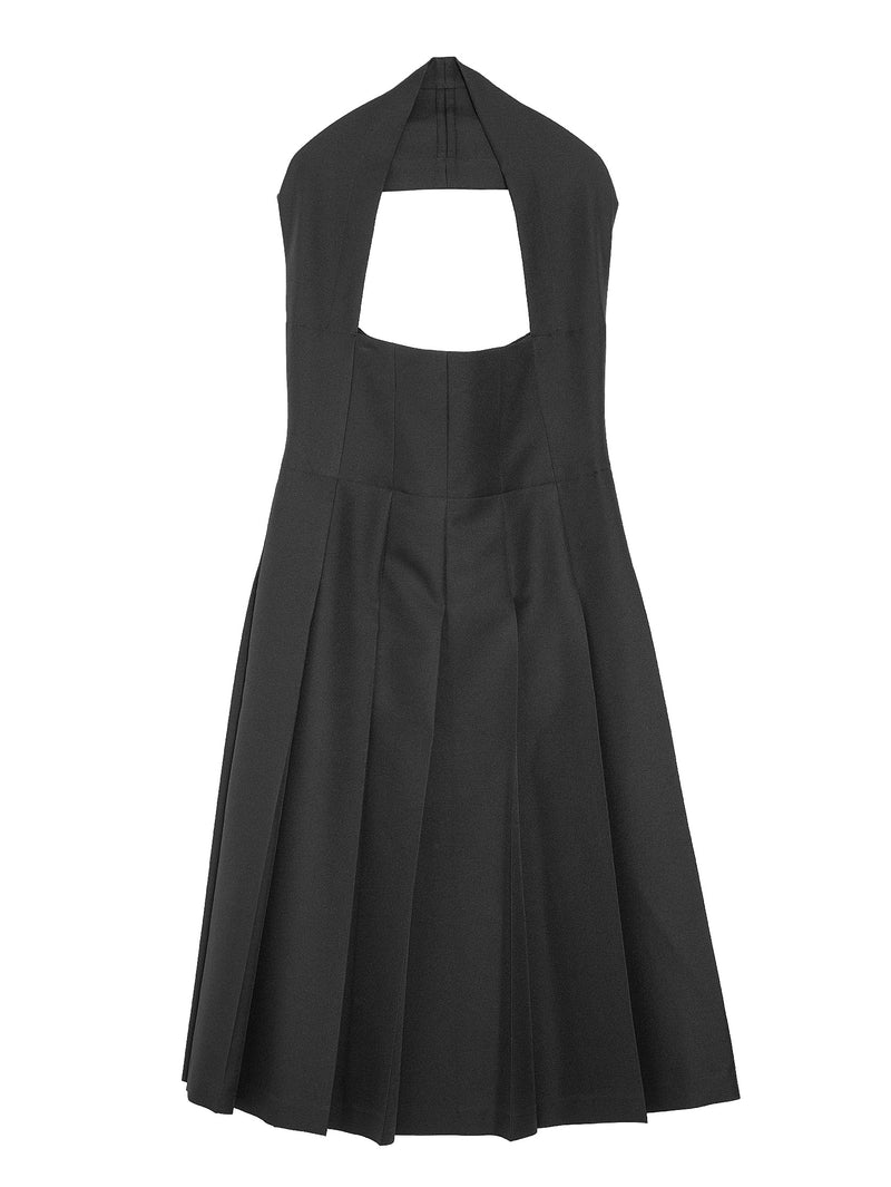 CDG Apron Neck Holder Dress Black