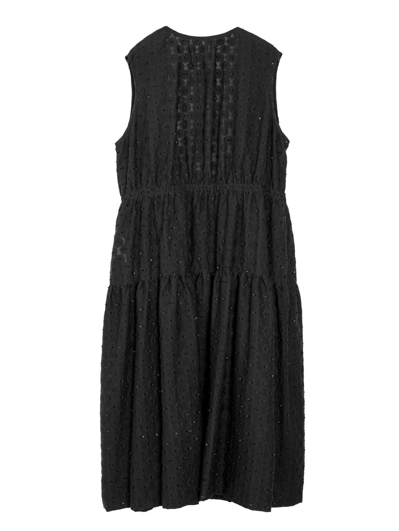 CDG Lace Volume Dress Black