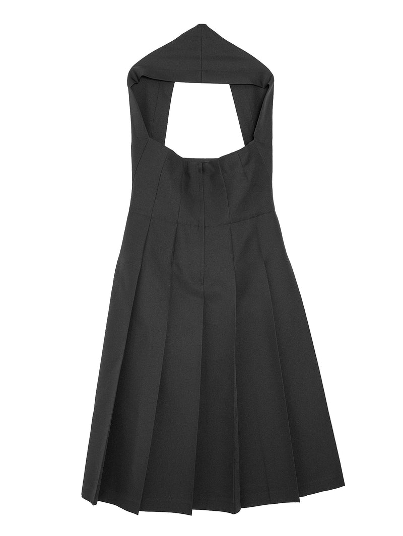 CDG Apron Neck Holder Dress Black