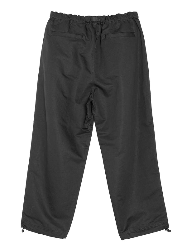 CDG Pleated Cotton Linen Trousers Black