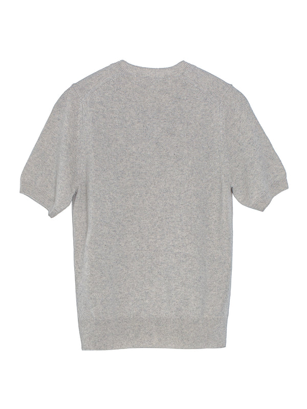 CDG Short Sleeve Cashmere Cardigan Heather Grey