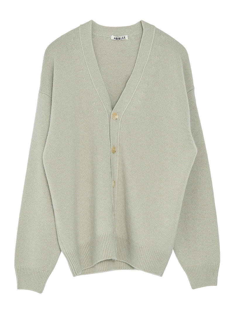 AURALEE BABY CASHMERE KNIT CARDIGAN - トップス