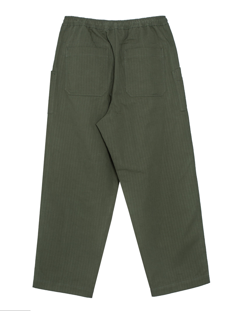 CDG Cotton Linen Loos Trousers Khaki