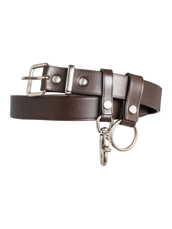 CDG Leather Belt Brown